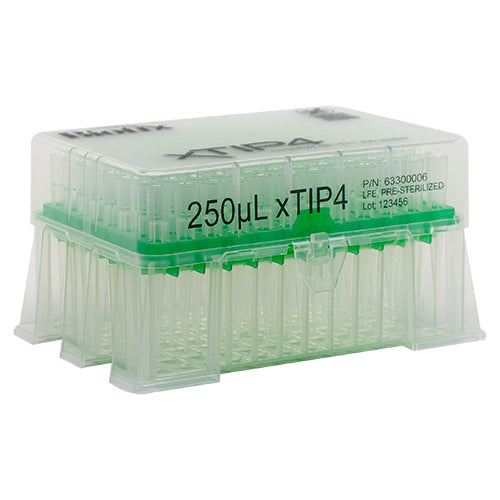BIOTIX™ Rainin LTS Compatible Racked Tips (250 µL, Sterile, 1 pack, 96 tips)